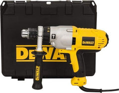 DeWALT - 120 Volt 1/2" Keyed Chuck Electric Hammer Drill - 0 to 56,000 BPM, 0 to 1,200 & 0 to 3,500 RPM, Reversible - Exact Tool & Supply