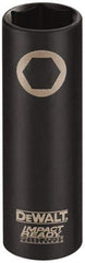 DeWALT - 3/8" Drive 13/16" Deep Impact Socket - 6 Points, 2-1/2" OAL - Exact Tool & Supply