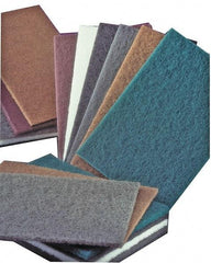 Ability One - 11" Long x 9" Wide x 1/4" Thick Sponge - Light-Duty, Maroon - Exact Tool & Supply
