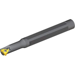 Vargus - Internal Thread, Right Hand Cut, 6mm Shank Width x 5.2mm Shank Height Indexable Threading Toolholder - 100mm OAL, 4.0KIR Insert Compatibility, SNVR Toolholder, Series Mini 3 - Exact Tool & Supply