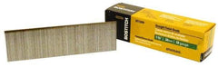 Stanley Bostitch - 18 Gauge 1-3/8" Long Brad Nails for Power Nailers - Steel, Galvanized Finish, Brad Head, Chisel Point - Exact Tool & Supply