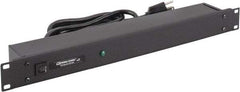 Wiremold - 6 Outlets, 120 Volts, 15 Amps, 6' Cord, Power Outlet Strip - 1 Circuits, Rack Mount, 5-15P NEMA Configuration, 19" Strip, cULus, UL Listed File 1449 - Exact Tool & Supply