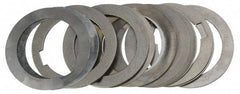 Made in USA - 2 Inch Inside Diameter, 2-3/4 Inch Outside Diameter, 1/2 Inch Keyway Width, Steel Machine Tool Arbor Spacer Set - 0.001 to 0.125 Inch Thick, Use with Gang Cutters, Grinding Tools, Milling Cutters, Saws, Slitting Blades, 19 Pieces - Exact Tool & Supply