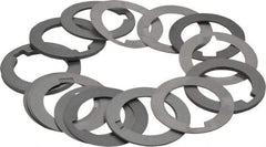 Precision Brand - 1 Inch Inside Diameter, 1-1/2 Inch Outside Diameter, 1/4 Inch Keyway Width, Steel Machine Tool Arbor Spacer Set - 0.001 to 0.125 Inch Thick, Use with Gang Cutters, Grinding Tools, Milling Cutters, Saws, Slitting Blades, 19 Pieces - Exact Tool & Supply