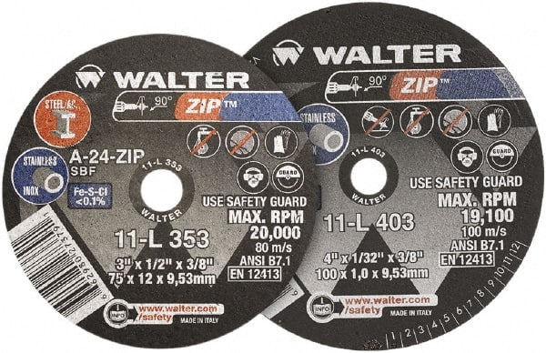 WALTER Surface Technologies - Cutoff Wheel - Exact Tool & Supply