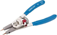 Channellock - 1/4 to 1" Ring Internal, 1/8 to 1" Ring External, Plastic Dipped Combination Retaining Ring Pliers - Features Interchangeable Tips - Exact Tool & Supply