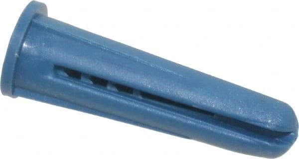 Powers Fasteners - #10 to 12 Screw, 1/4" Diam, 1" Long, Plug Drywall & Hollow Wall Anchor - 1/4" Drill, Plastic, Use in Concrete, & Masonry, Drywall & Wallboard - Exact Tool & Supply
