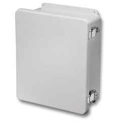 Wiegmann - NEMA 4X Fiberglass Standard Enclosure with Continuous Hinge Cover - Exact Tool & Supply