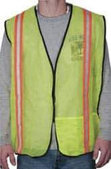 OccuNomix - Size XL High Visibility Yellow Mesh General Purpose Vest - 44 to 46" Chest, Hook & Loop Closure, 1 Pocket, Polyester - Exact Tool & Supply