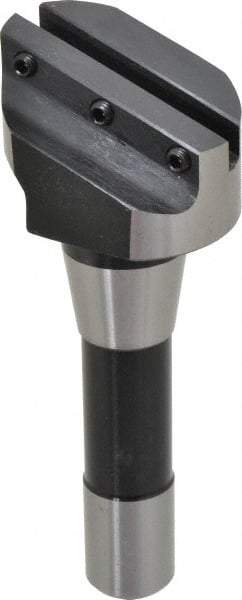 Interstate - 2-1/2" Head, 1 Bit Per Cutter, 5/16" Tool Bit, Fly Cutter - R8 Shank - Exact Tool & Supply
