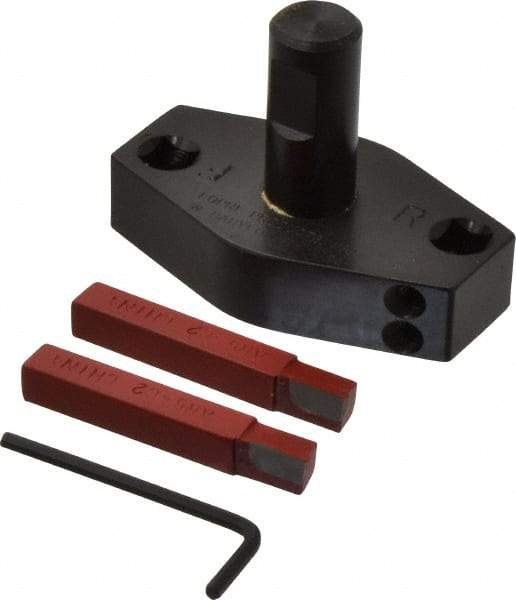 Flexbar - 3" Head, 3/4" Shank Diam, 2 Bits Per Cutter, 3/8" Tool Bit, Fly Cutter - Straight Shank, Bits Included - Exact Tool & Supply