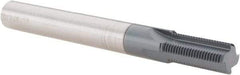Scientific Cutting Tools - 7/16-28 Thread, 3/8" Shank Diam, AlTiN+ Coating, Solid Carbide Straight Flute Thread Mill - 4 Flutes, 3-1/2" OAL, 7/16" Min Noml Diameter - Exact Tool & Supply