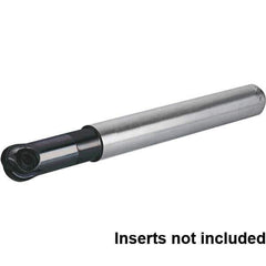 Kennametal - 3/8" Cut Diam, 1/2" Shank Diam, 3.543" OAL, Indexable Ball Nose End Mill - Exact Tool & Supply