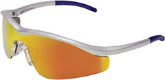 MCR Safety - Fire Mirror Lenses, Framed Safety Glasses - Scratch Resistant, Size Universal, Wrap Around - Exact Tool & Supply