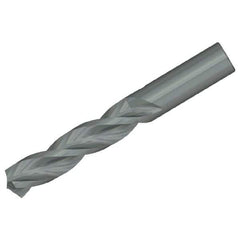 Kennametal - 6.97mm 130° Solid Carbide Jobber Drill - Bright Finish, Right Hand Cut, Spiral Flute, Straight Shank, 91mm OAL, Standard Point - Exact Tool & Supply