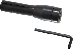 Interstate - Slitting/Slotting Saw Arbor - Taper Shank, 5" OAL, R8 Taper, For 1/2, 5/8, 3/4, 7/8, 1" Cutter Hole Diam - Exact Tool & Supply
