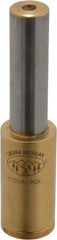 Made in USA - Slitting/Slotting Saw Arbor - Straight Shank, 1/2" Shank Diam, 2.45" OAL, For 1/2" Cutter Hole Diam - Exact Tool & Supply