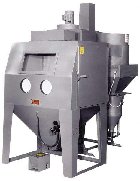 Trinco - 53" Wide x 78" High x 37" Deep Pressure Sandblasting Unit - Working Dimensions 48" Wide x 36" High x 36" Deep - Exact Tool & Supply