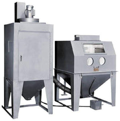 Trinco - 53" Wide x 78" High x 49" Deep Pressure Sandblasting Unit - Working Dimensions 48" Wide x 36" High x 48" Deep - Exact Tool & Supply