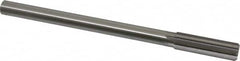 Made in USA - 43/64" High Speed Steel 8 Flute Chucking Reamer - Exact Tool & Supply