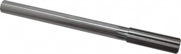 Made in USA - 55/64" High Speed Steel 8 Flute Chucking Reamer - Exact Tool & Supply