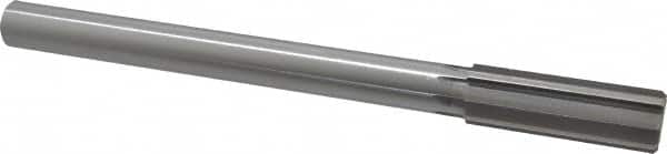Made in USA - 57/64" High Speed Steel 8 Flute Chucking Reamer - Exact Tool & Supply