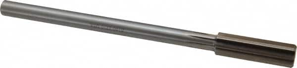 Made in USA - 0.616" High Speed Steel 8 Flute Chucking Reamer - Exact Tool & Supply