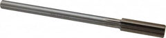 Made in USA - 0.616" High Speed Steel 8 Flute Chucking Reamer - Exact Tool & Supply