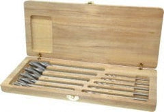 Made in USA - #10 to #4 Wire Socket Head Cap Screw Compatible, High Speed Steel, Solid Pilot Counterbore Set - Exact Tool & Supply