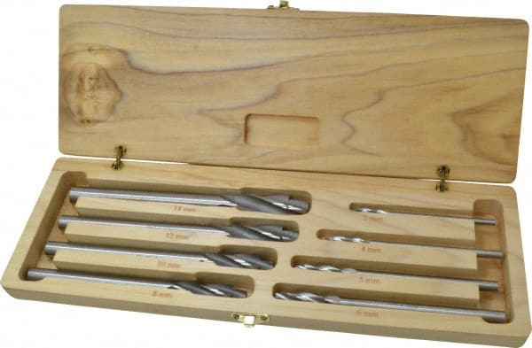 Made in USA - 3 to 14mm Socket Head Cap Screw Compatible, High Speed Steel, Solid Pilot Counterbore Set - Exact Tool & Supply