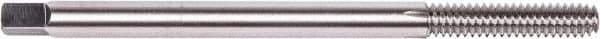 Union Butterfield - #8-32 UNC 2B H3 Thread Limit Bottoming Thread Forming Tap - High Speed Steel, Bright Finish, 4" OAL, 3/4" Thread Length, Right Hand Thread, Series 3306E - Exact Tool & Supply