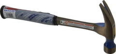 Vaughan Bushnell - 1 Lb Head, Straight Rip Claw Framing Hammer - 13" OAL, Steel Head, Steel Handle with Grip - Exact Tool & Supply