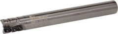 Kennametal - 25mm Cut Diam, 28mm Max Depth of Cut, 25mm Shank Diam, 170mm OAL, Indexable Square Shoulder Helical End Mill - GOMT 13T3.., JOMT 13T3.. Inserts, Cylindrical Shank, 0° Lead Angle, Series KDMR - Exact Tool & Supply
