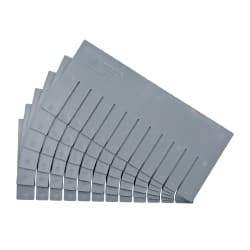 Quantum Storage - 17.4" Wide x 8" High, Gray Bin Divider - Use with DG93080CO - Exact Tool & Supply