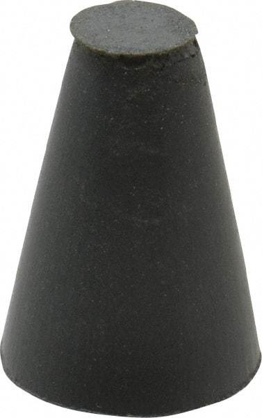 Cratex - 5/8" Max Diam x 1" Long, Taper, Rubberized Point - Very Fine Grade, Silicon Carbide, 1/4" Arbor Hole, Unmounted - Exact Tool & Supply