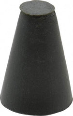 Cratex - 5/8" Max Diam x 1" Long, Taper, Rubberized Point - Very Fine Grade, Silicon Carbide, 1/4" Arbor Hole, Unmounted - Exact Tool & Supply