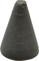 Cratex - 7/8" Max Diam x 1-1/4" Long, Taper, Rubberized Point - Very Fine Grade, Silicon Carbide, 1/4" Arbor Hole, Unmounted - Exact Tool & Supply