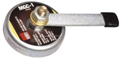 Bessey - 250 Amps Grounding Capacity, 3-1/2" Diam, 2" High, 55 Lb Max Pull Force, Magnetic Welding & Fabrication Ground Clamp - 55 Lb Average Pull Force, 3-1/2" Long, Round Cup Magnet, Brass Stud - Exact Tool & Supply