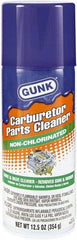 Gunk - Nonchlorinated Carburetor & Parts Cleaner - 15 oz Aerosol Can - Exact Tool & Supply
