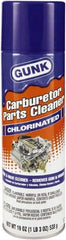 Gunk - Chlorinated Carburetor & Parts Cleaner - 22 oz Aerosol Can - Exact Tool & Supply