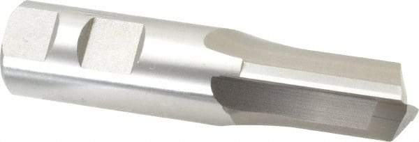 Hertel - 1" Diam, 1-5/8" LOC, 2 Flute High Speed Steel Keyway End Mill - Straight Flute, Uncoated, 1" Shank Diam, 4-1/8" OAL, 0° Helix, Centercutting - Exact Tool & Supply