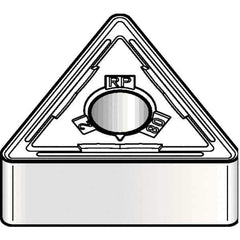 Kennametal - TNMG332 RP Grade KCM25 Carbide Turning Insert - TiCN/Al2O3 Finish, 60° Triangle, 3/8" Inscr Circle, 3/16" Thick, 1/32" Corner Radius - Exact Tool & Supply