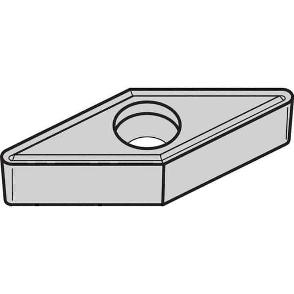 Kennametal - VBMT331 LF Grade KCP30 Carbide Turning Insert - TiCN/Al2O3 Finish, 35° Diamond, 3/8" Inscr Circle, 3/16" Thick, 1/64" Corner Radius - Exact Tool & Supply