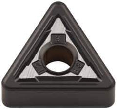 Kennametal - TNMG333 RP Grade KCK20 Carbide Turning Insert - TiCN/Al2O3 Finish, 60° Triangle, 3/8" Inscr Circle, 3/16" Thick, 3/64" Corner Radius - Exact Tool & Supply