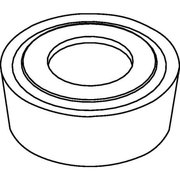 Kennametal - RCMT1204M0 Grade KCP25 Carbide Turning Insert - TiCN/Al2O3 Finish, Round, 12mm Inscr Circle, 3/16" Thick - Exact Tool & Supply