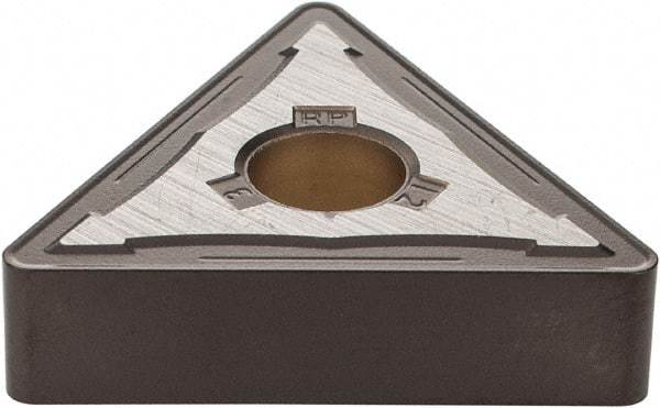 Kennametal - TNMG543 RP Grade KCM35 Carbide Turning Insert - TiCN/Al2O3 Finish, 60° Triangle, 5/8" Inscr Circle, 1/4" Thick, 3/64" Corner Radius - Exact Tool & Supply