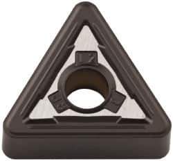 Kennametal - TNMG333 RP Grade KCM25 Carbide Turning Insert - TiCN/Al2O3 Finish, 60° Triangle, 3/8" Inscr Circle, 3/16" Thick, 3/64" Corner Radius - Exact Tool & Supply
