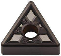 Kennametal - TNMG332 UP Grade KCM25 Carbide Turning Insert - TiCN/Al2O3 Finish, 60° Triangle, 3/8" Inscr Circle, 3/16" Thick, 1/32" Corner Radius - Exact Tool & Supply