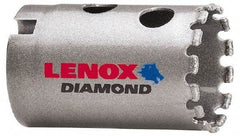 Lenox - 1-1/4" Diam, 1-5/8" Cutting Depth, Hole Saw - Diamond Grit Saw, Continuous Edge - Exact Tool & Supply