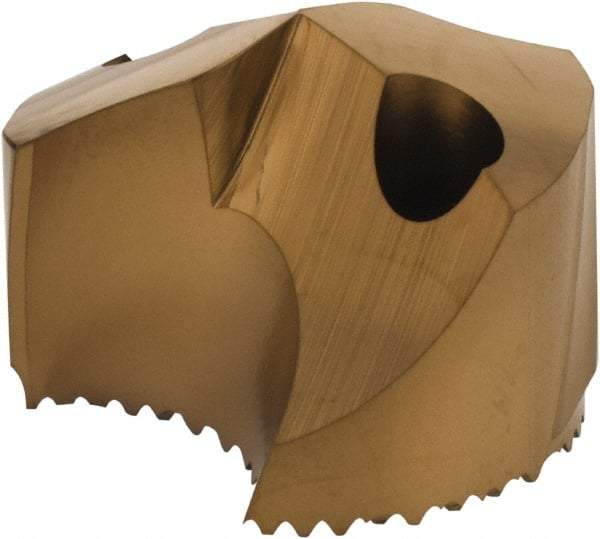 Seco - Series SD100, 20.64mm Diam 140° Replaceable Drill Tip - Carbide, TiAlN Finish, Through Coolant - Exact Tool & Supply